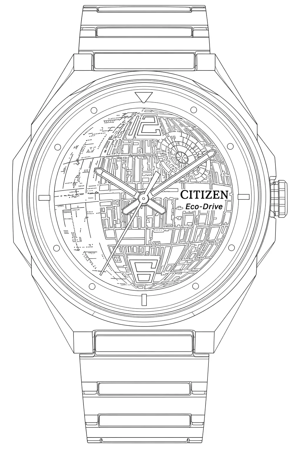Watch technical diagram
