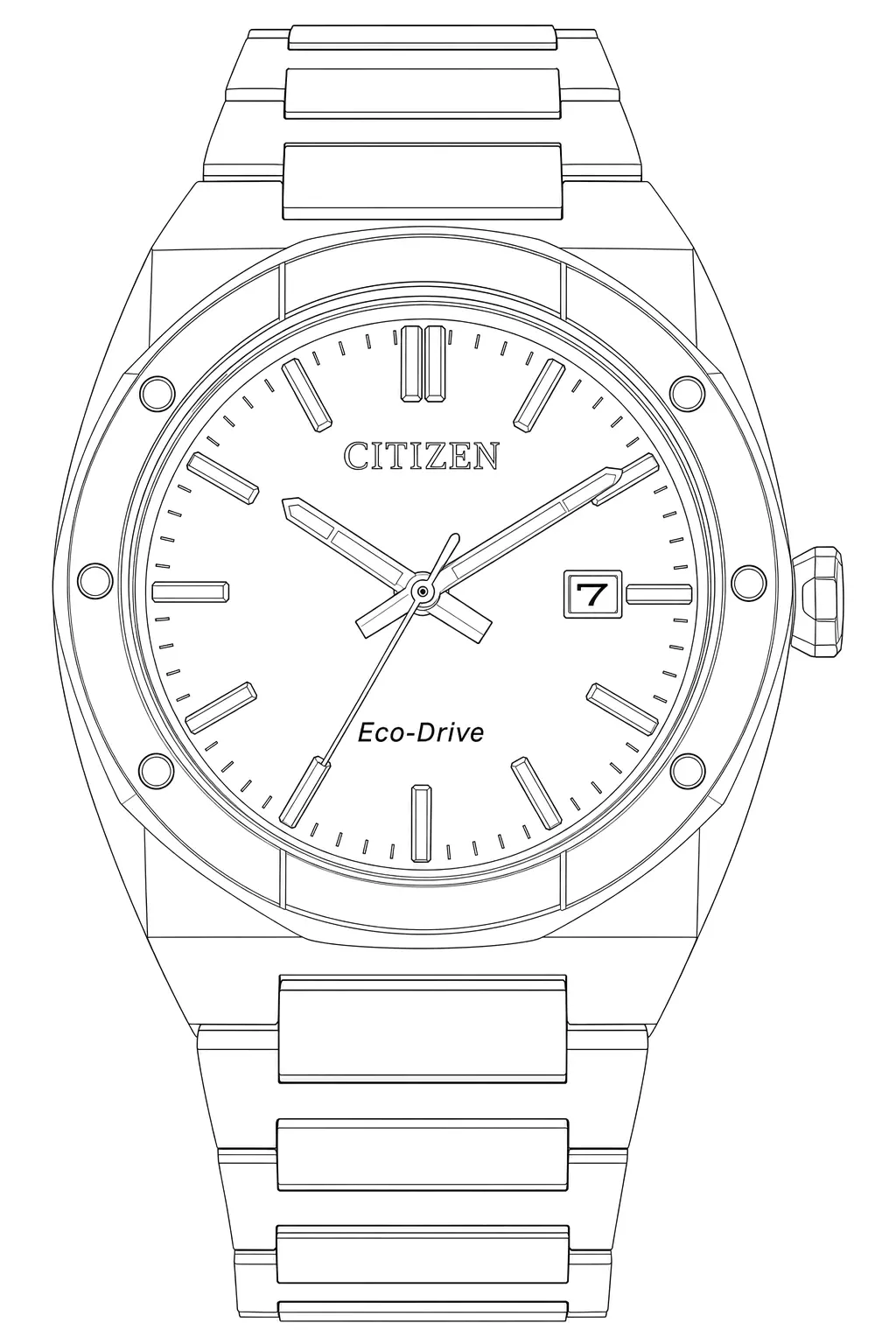 Watch technical diagram