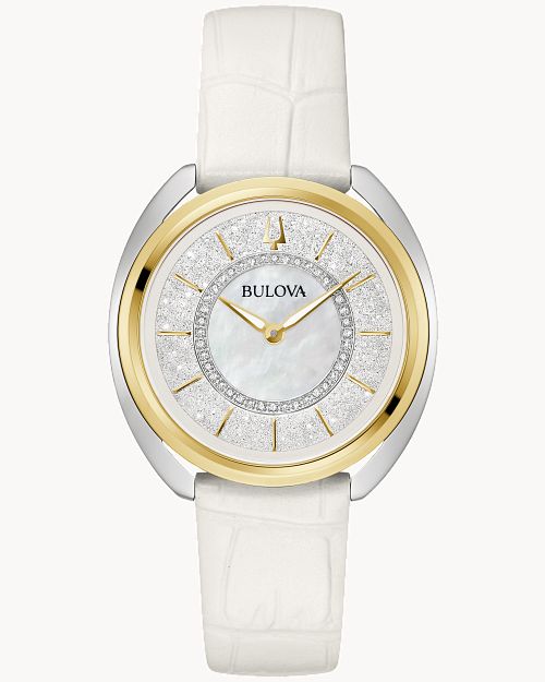 Bulova 2025 white watch