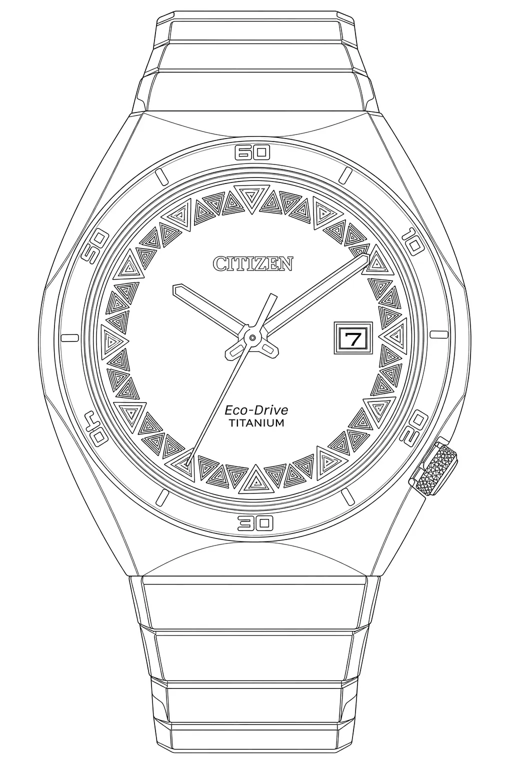Watch technical diagram