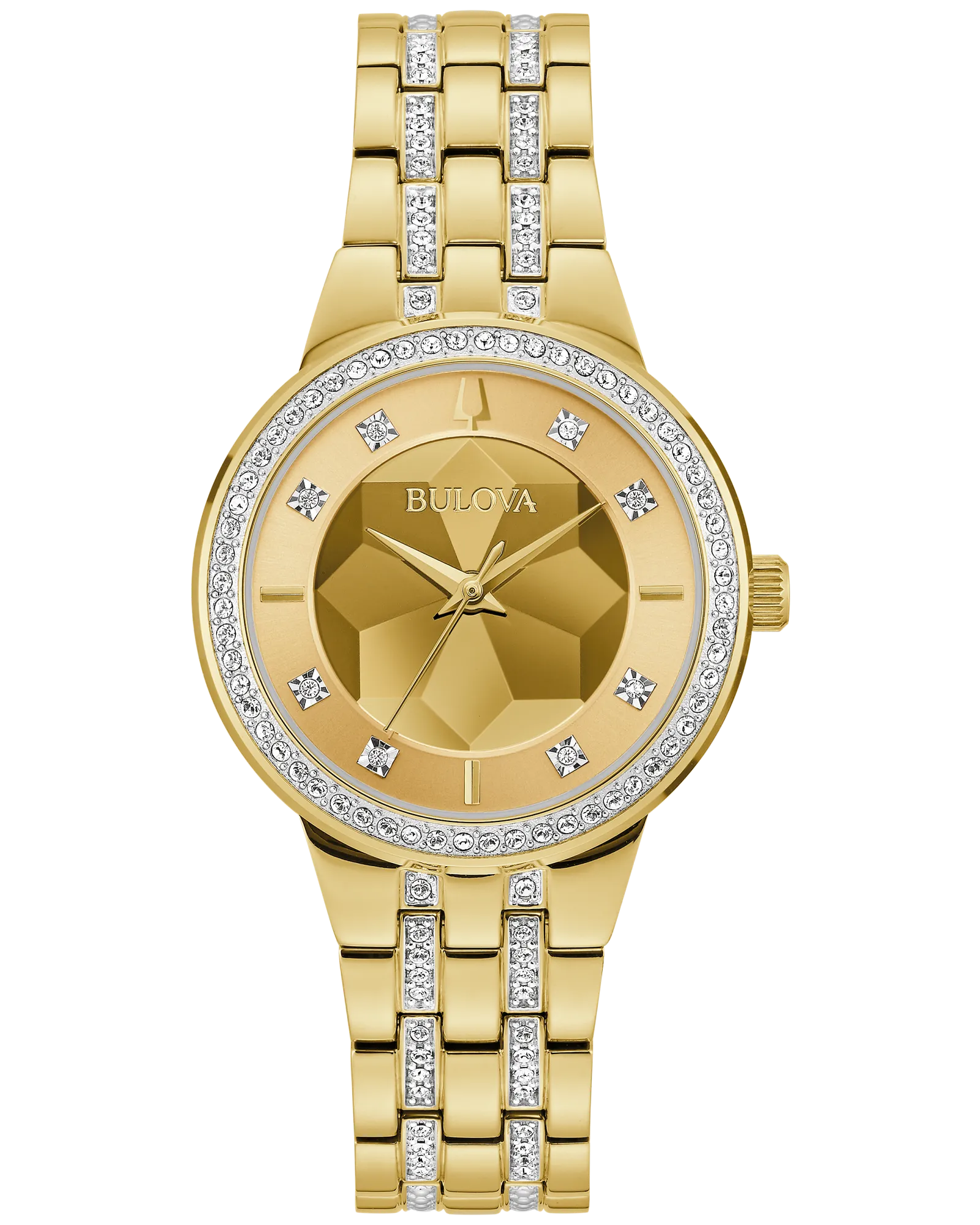 Bulova Gold-Tone Dial Stainless Steel Bracelet Phantom 97L176 — Gold-Tone