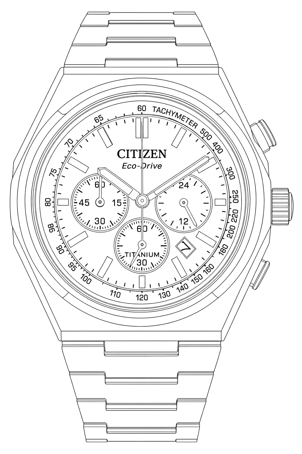 Watch technical diagram