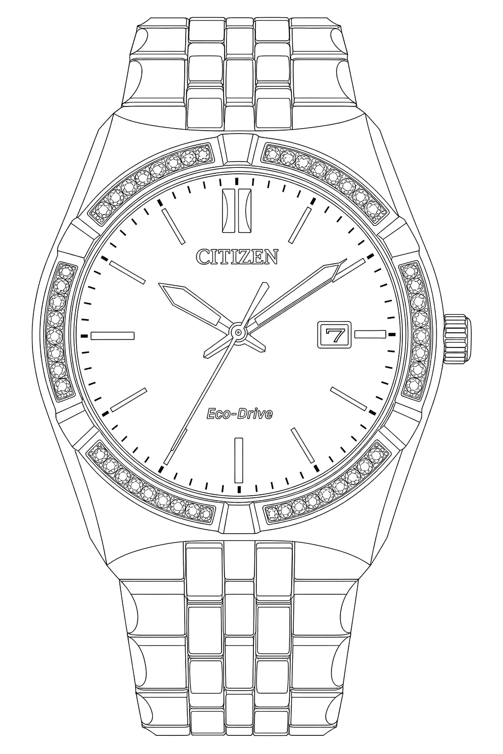 Watch technical diagram