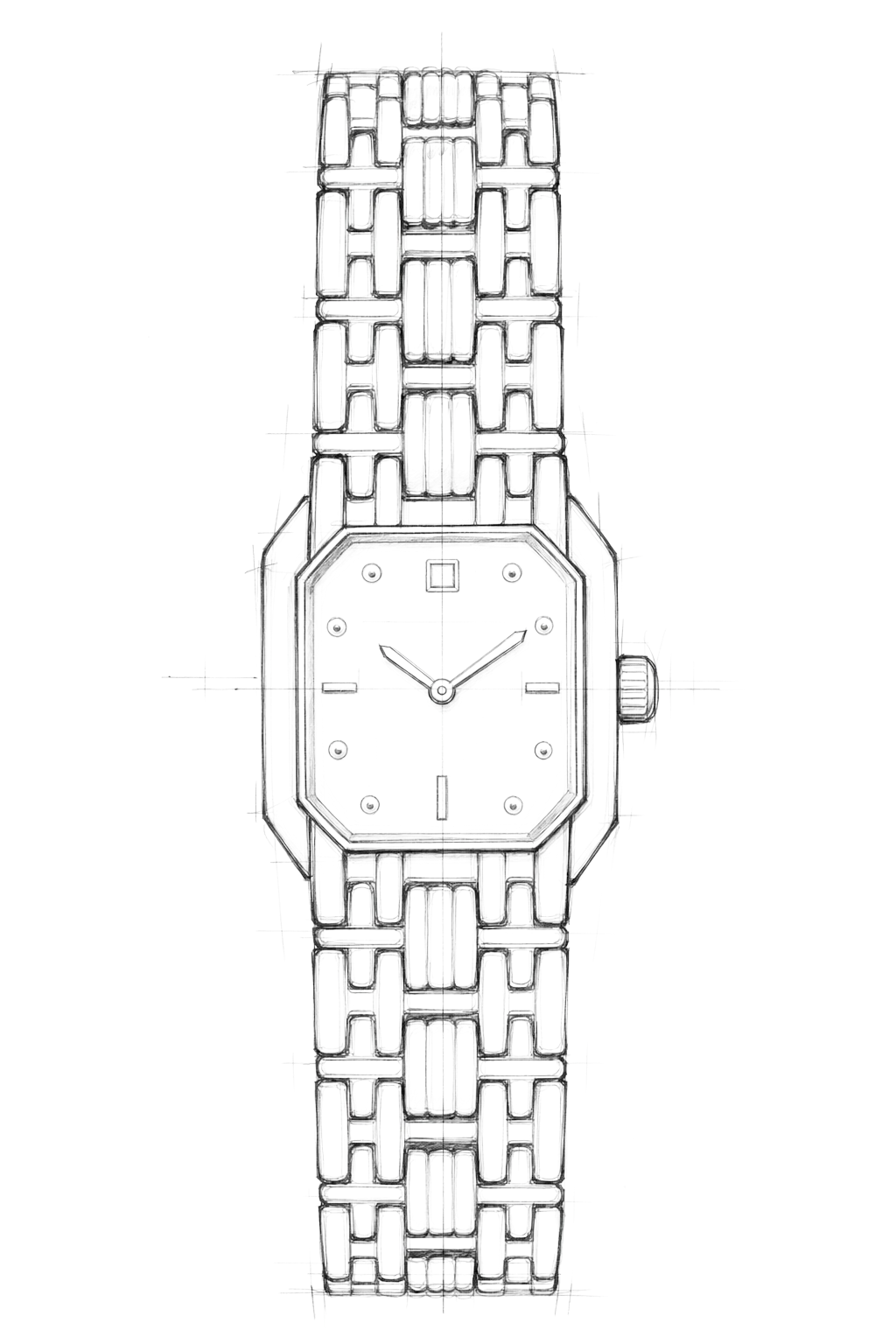 Watch technical diagram
