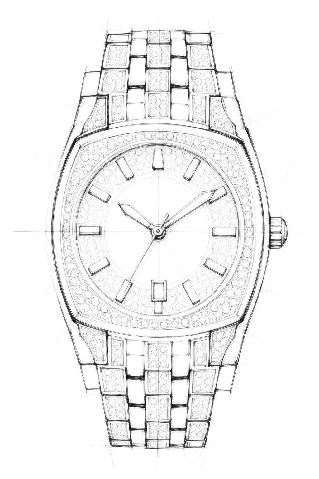 Watch technical diagram