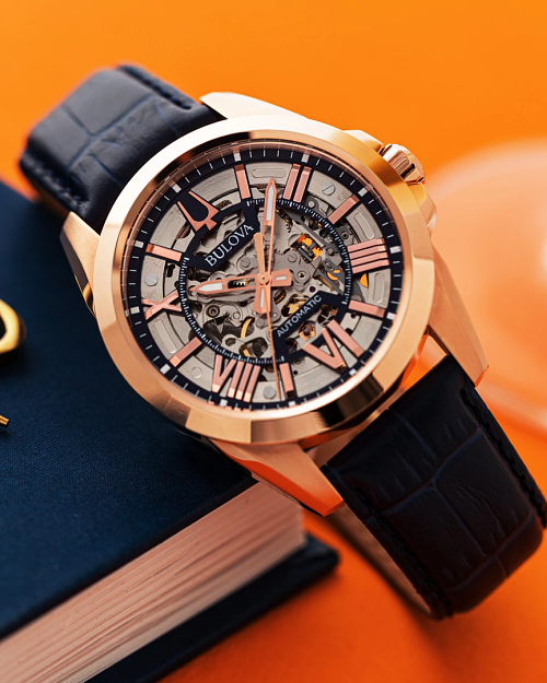 Blue Dial Leather Strap Sutton 97A161 | Bulova Blue Dial Leather Strap Sutton 97A161 | Bulova