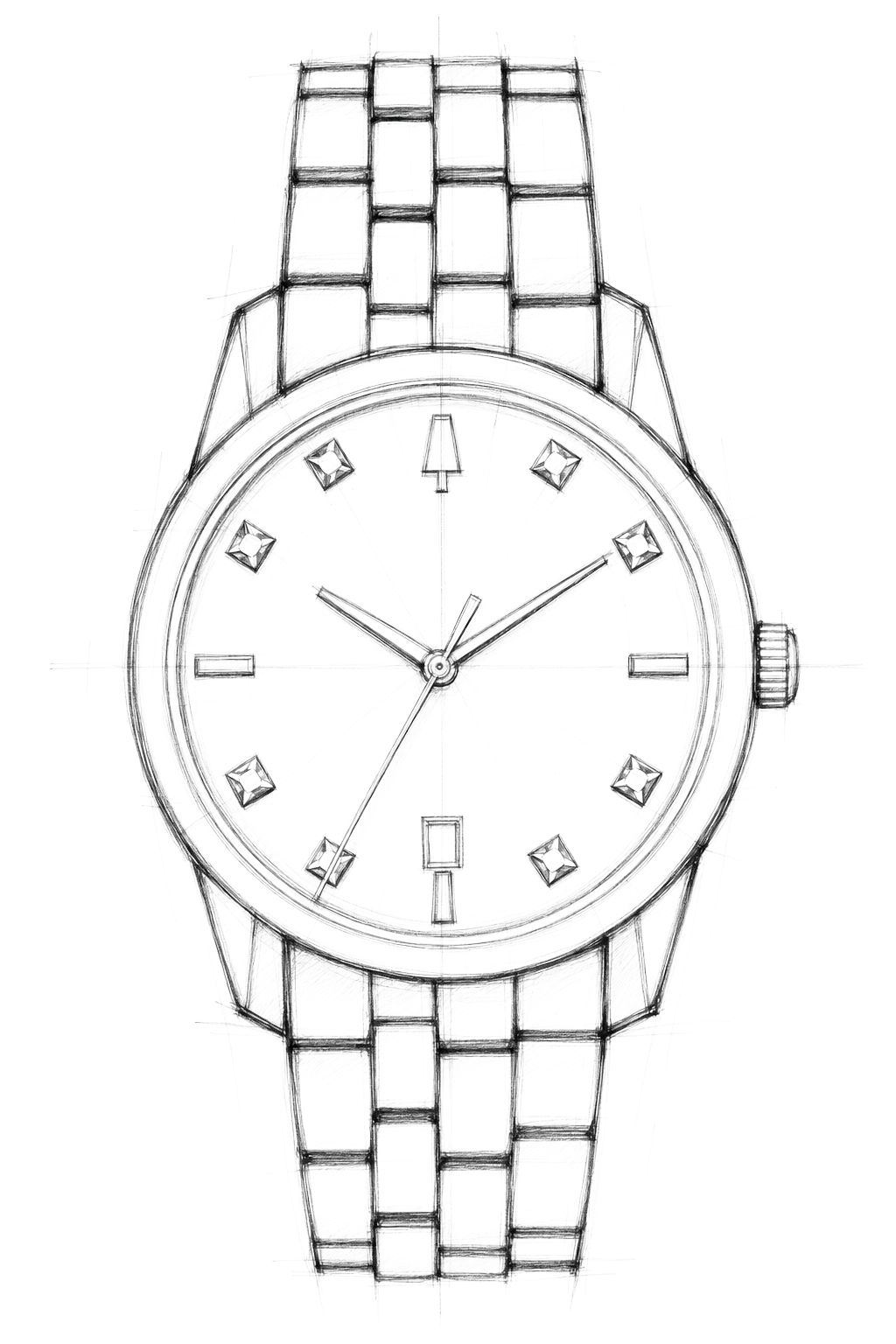 Watch technical diagram