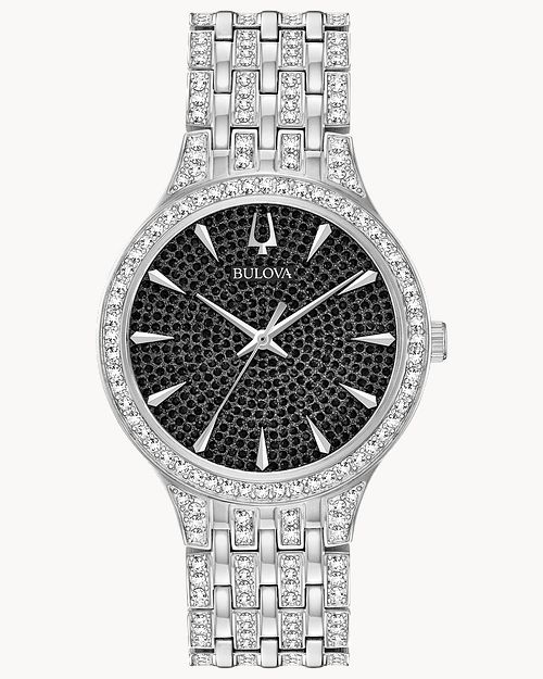 Bulova men's sales watch crystal collection