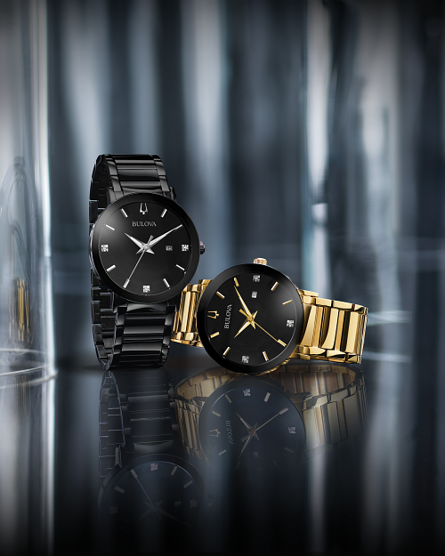 Bulova diamond watch mens sale