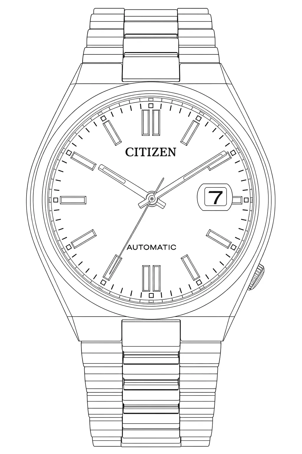 Watch technical diagram