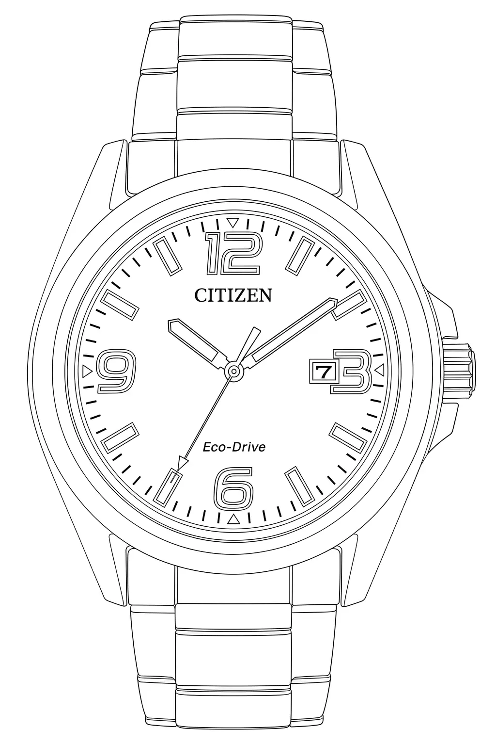Watch technical diagram