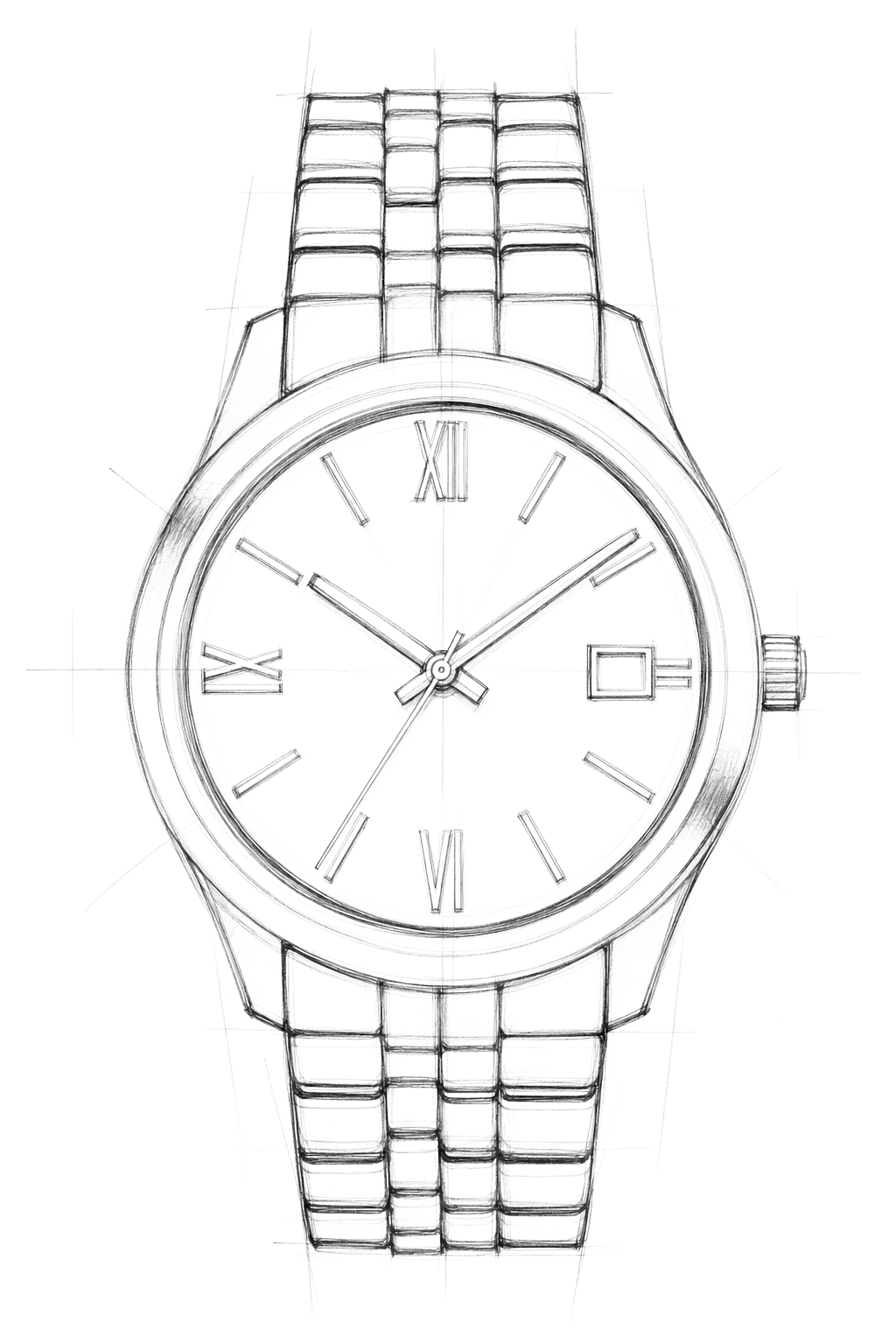 Watch technical diagram