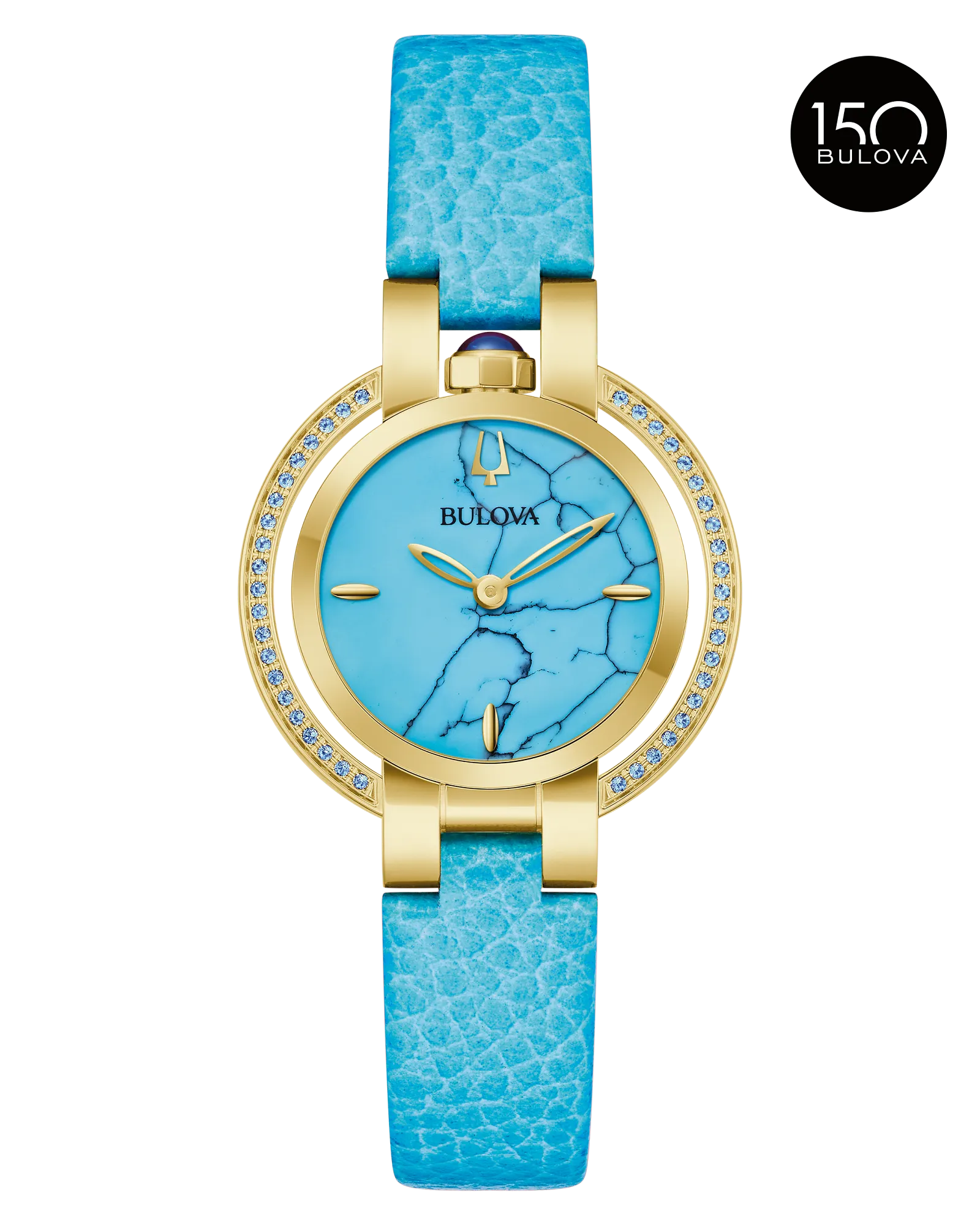 Bulova Dial Leather Strap Rubaiyat Summer 97R104
