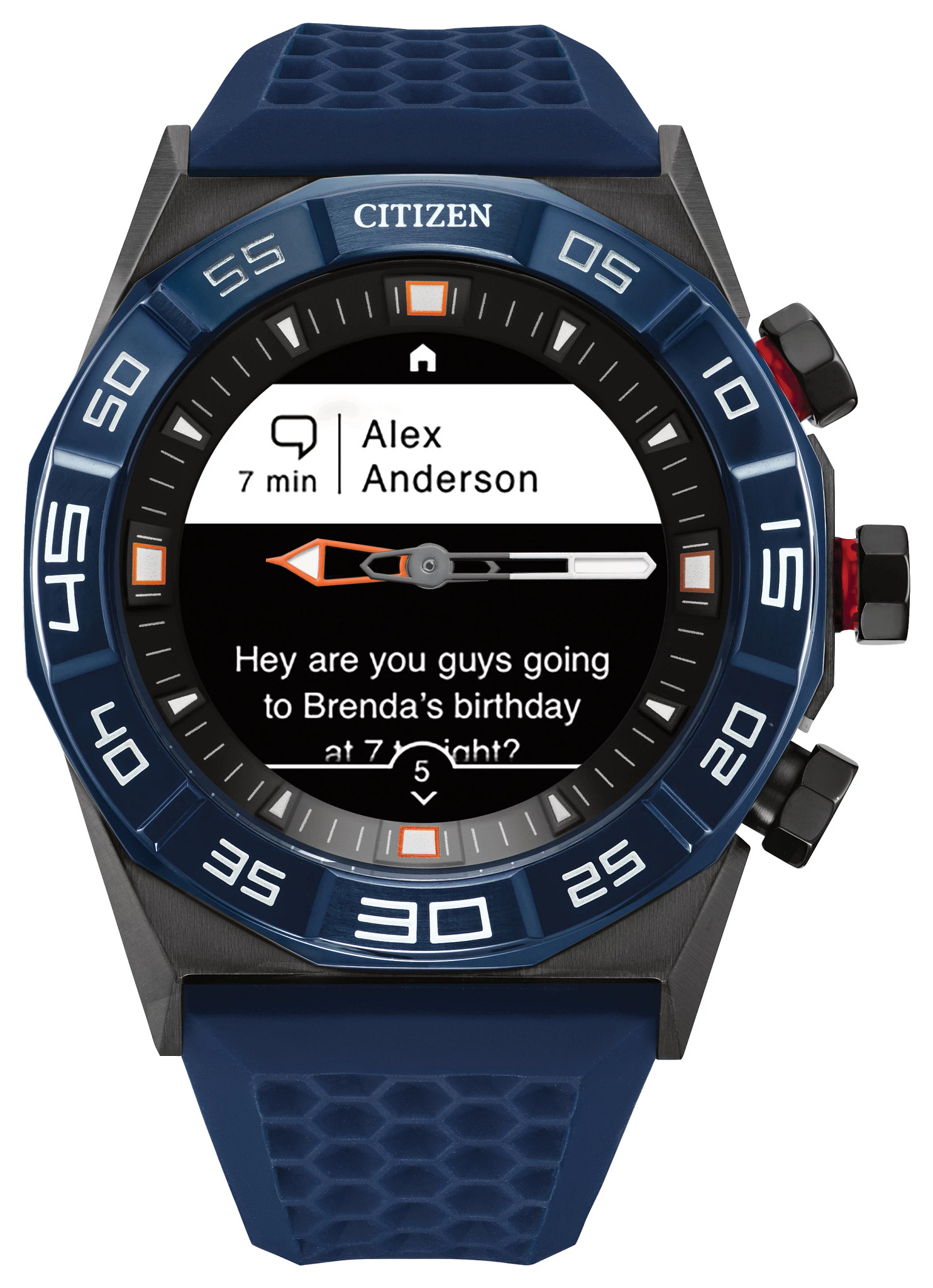 CZ Smart Black Dial Silicone Strap JX100801E CITIZEN