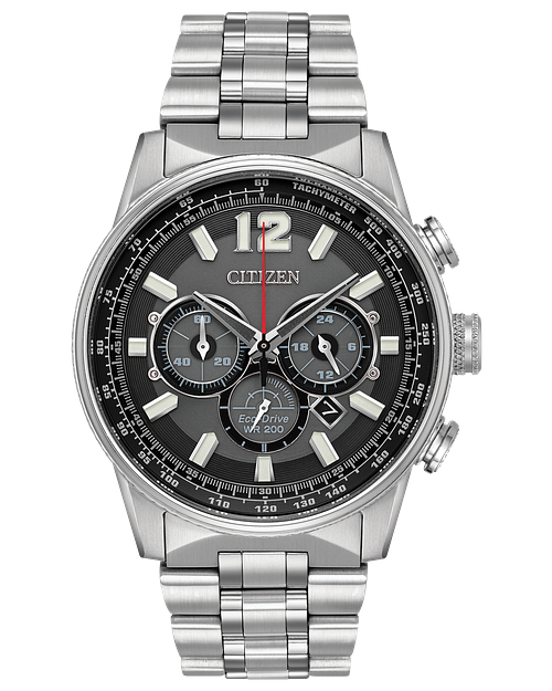 Nighthawk Men s Eco Drive CA4370 52E Chronograph Watch CITIZEN