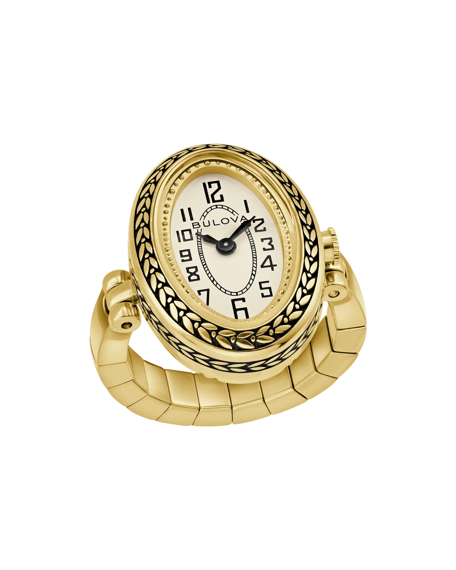 Bulova Ivory Dial Stainless Steel Expansion Ring Watch 97L188 — Ivory
