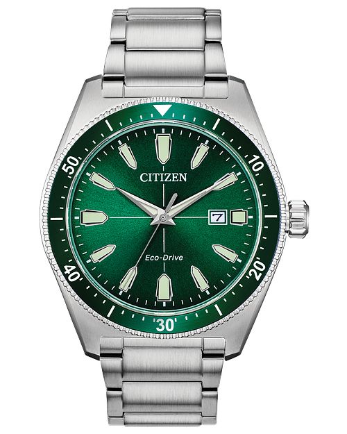 Citizen Vintage Brycen Sport Eco-Drive Green Dial Watch | CITIZEN