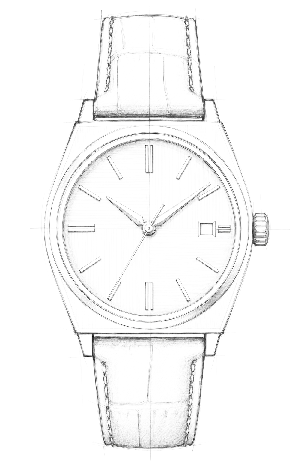 Watch technical diagram