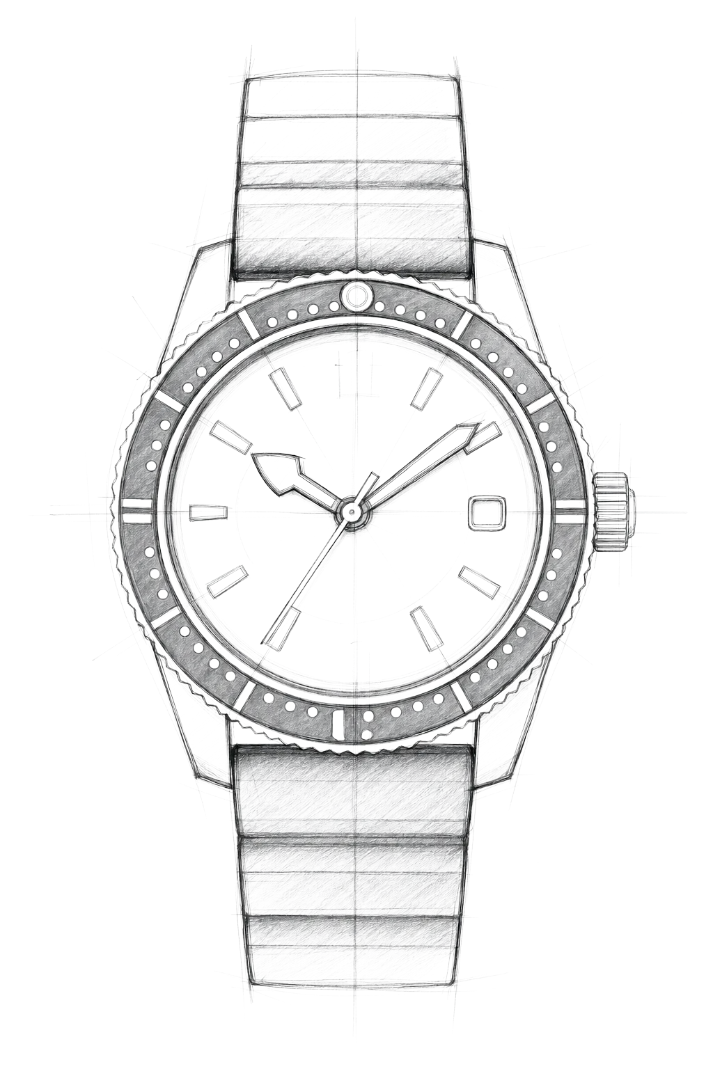 Watch technical diagram