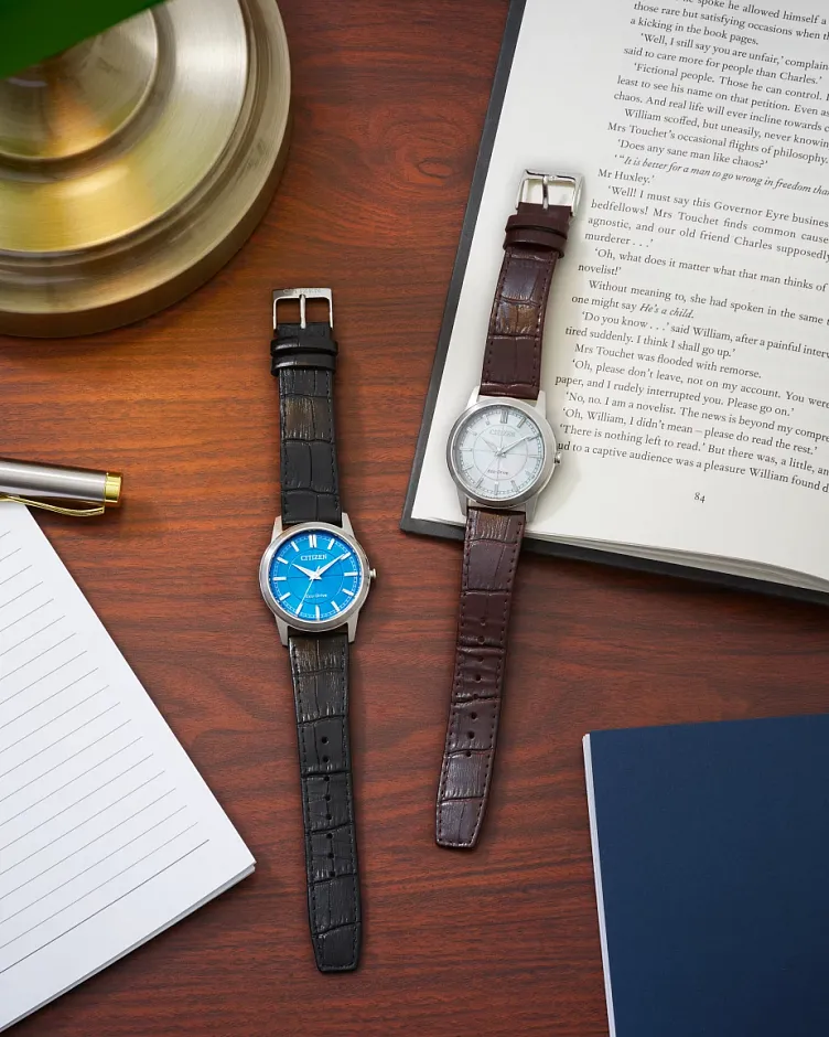 Rolan Blue Dial Leather Strap FE7130-01L | CITIZEN Rolan Blue Dial Leather Strap FE7130-01L | CITIZEN