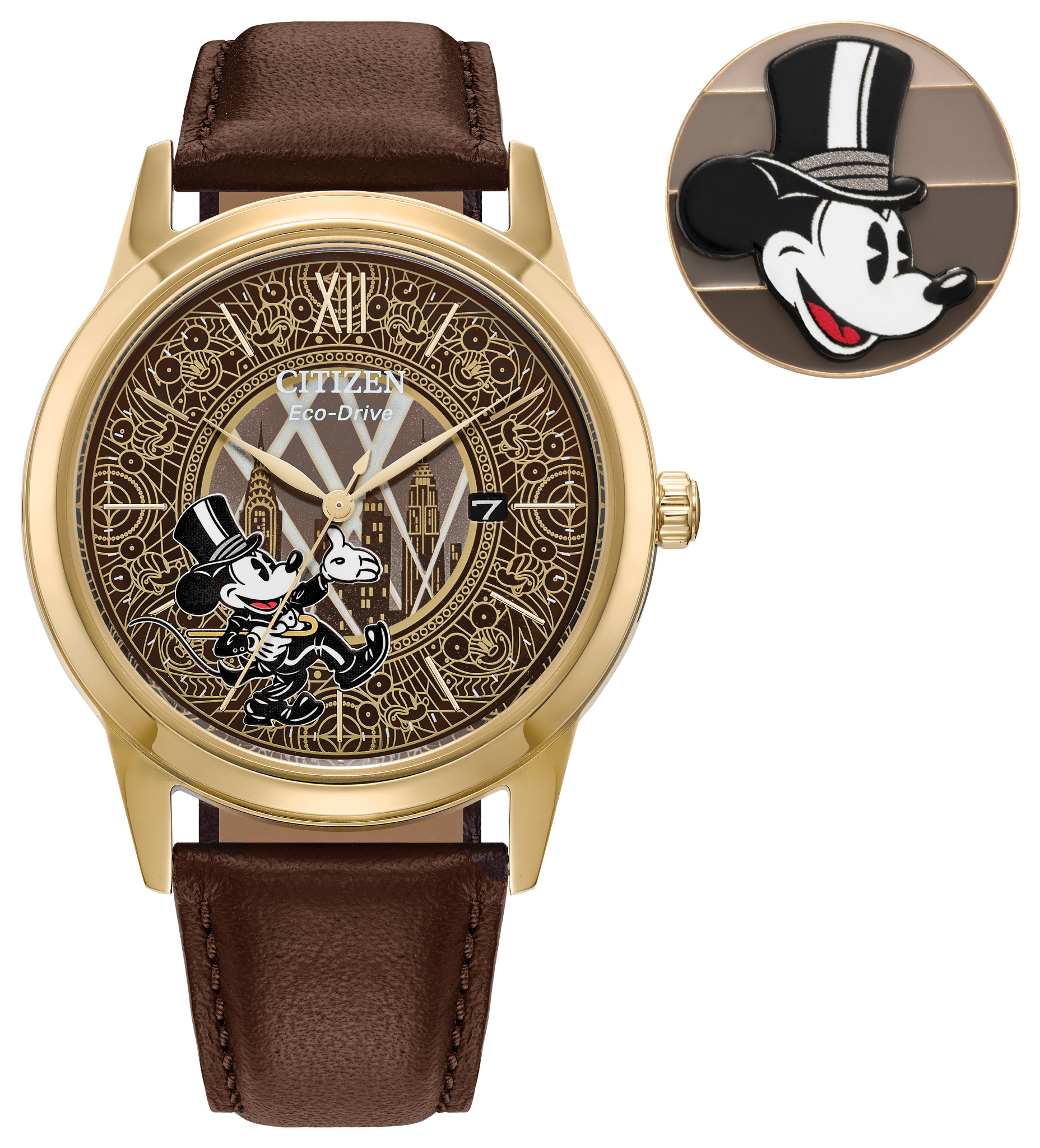 Mickey Mouse Two-Tone Alloy Watch for Men | Disney Store