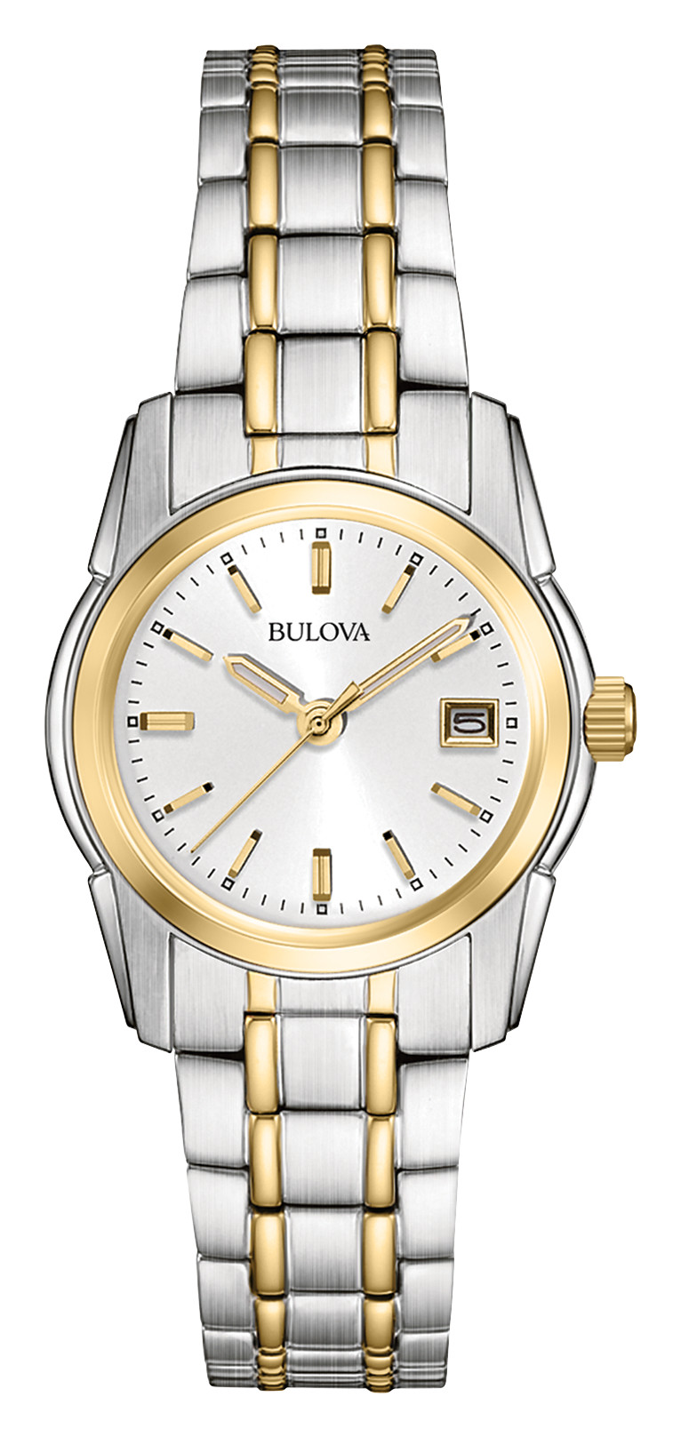 Bulova Classic Women's Gold Two-Tone Silver Dial Classic Watch | Bulova