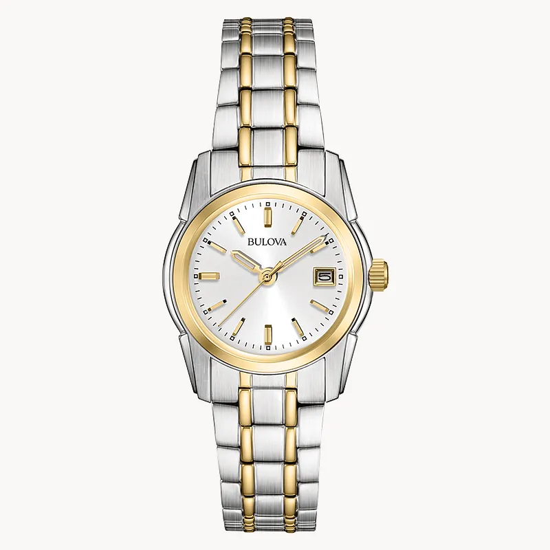 Women's Bulova Classic Two-Tone Watch 98M105 Women's Bulova Classic Two-Tone Watch 98M105