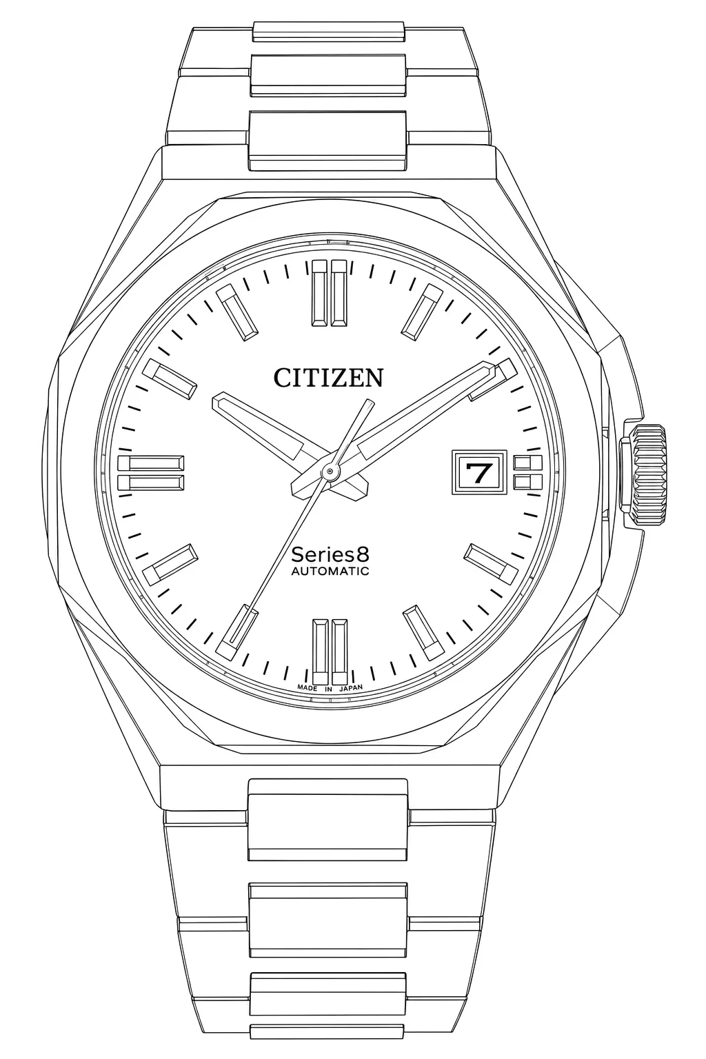 Watch technical diagram