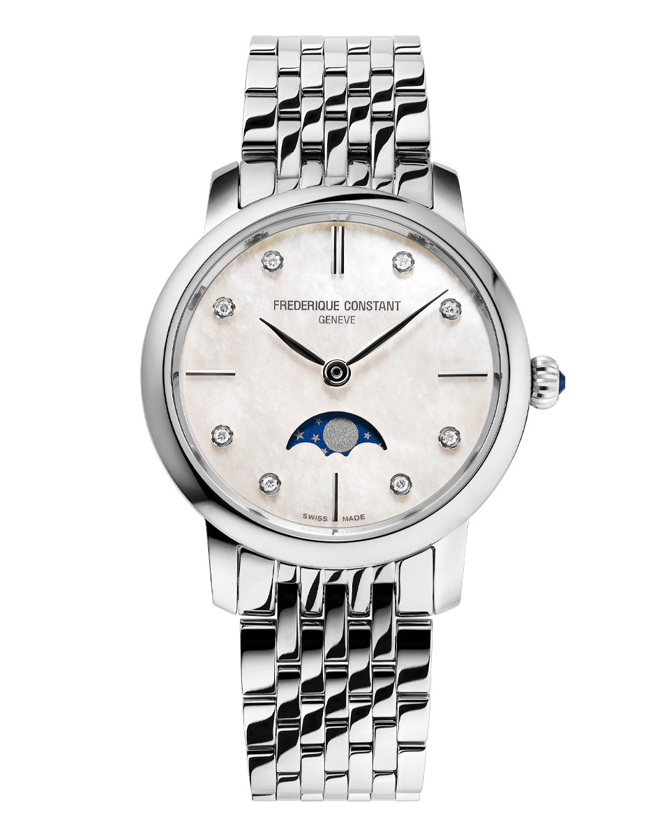 Classics Slimline Ladies Moonphase Fc 206mpwd1s6b