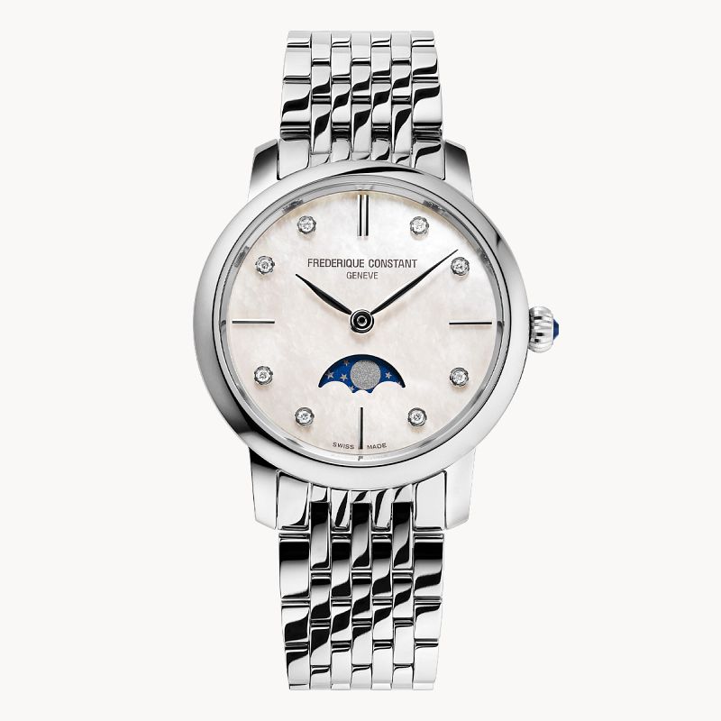 Classics Slimline Ladies Moonphase Fc 206mpwd1s6b