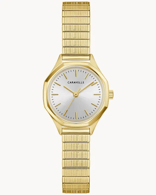 Caravelle by Bulova Ladies Vintage Gold-Tone Stainless Steel Expansion Watch 24mm Caravelle by Bulova Ladies Vintage Gold-Tone Stainless Steel Expansion Watch 24mm