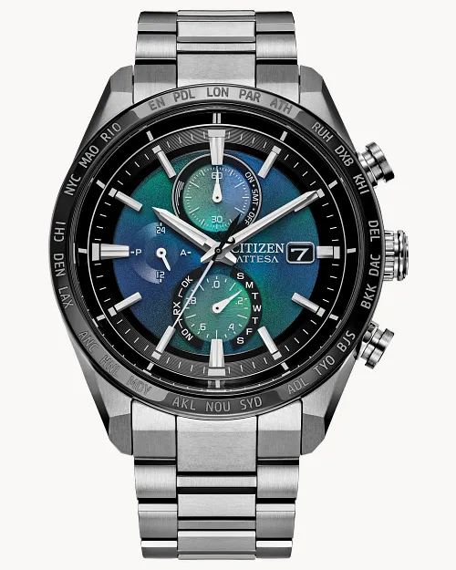 高速 割引 2024 東日本 ATTESA Blue Dial Super Titanium Bracelet AT8188-64L | CITIZEN アテッサ
