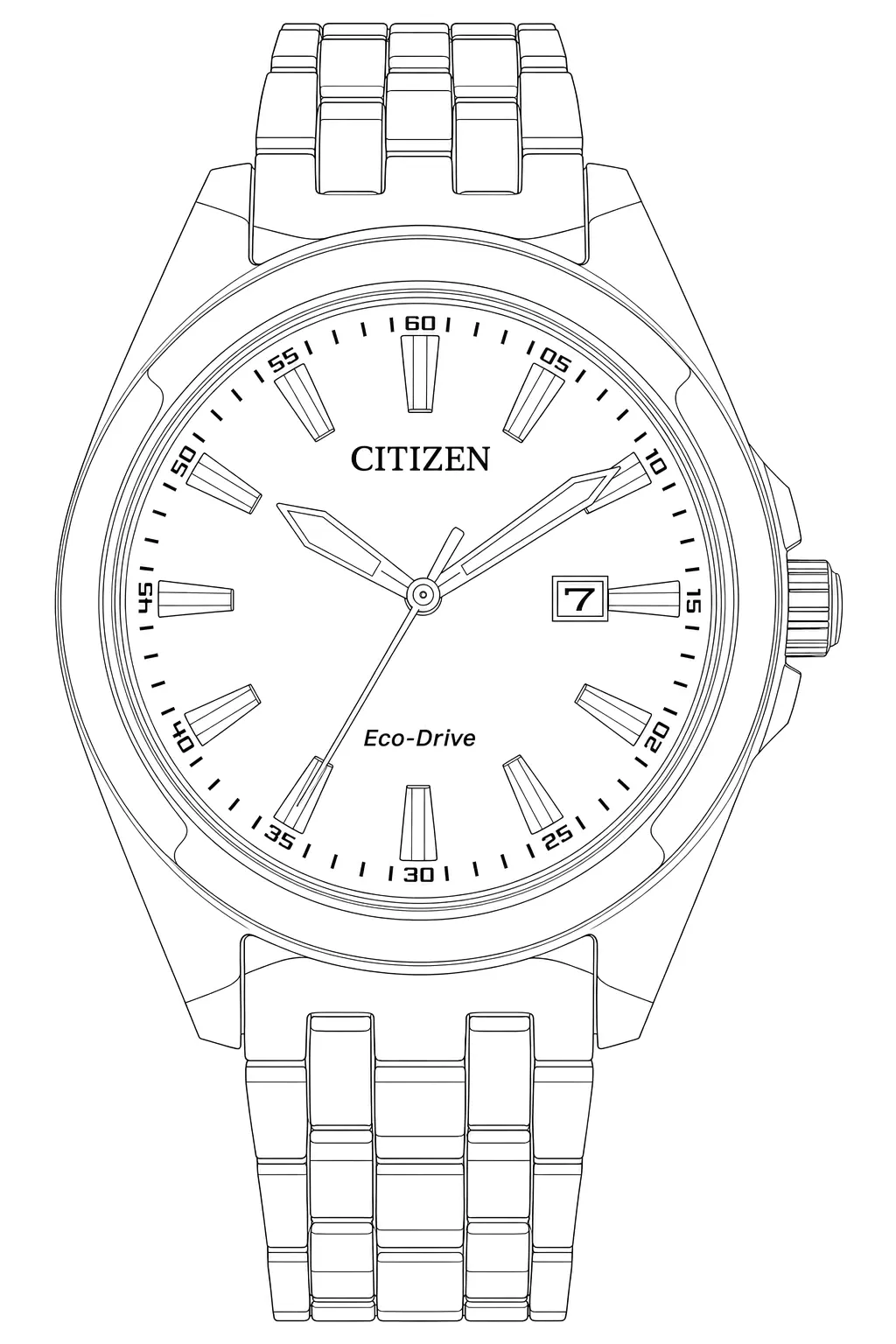 Watch technical diagram