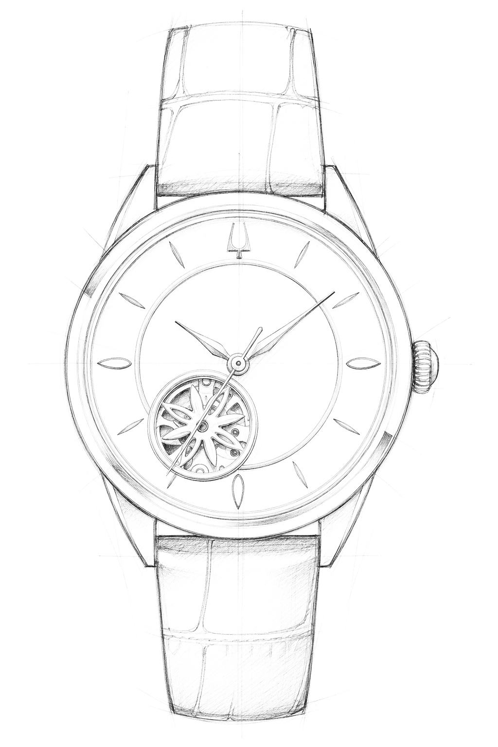 Watch technical diagram