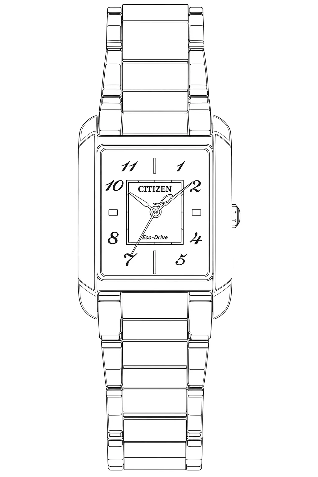 Watch technical diagram