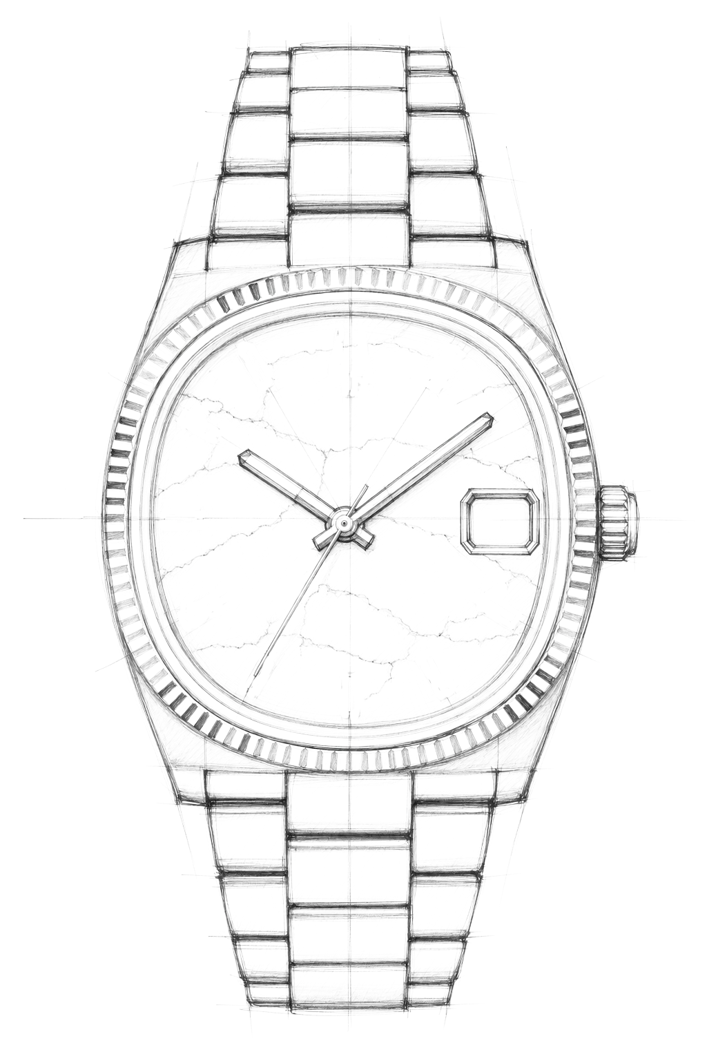 Watch technical diagram