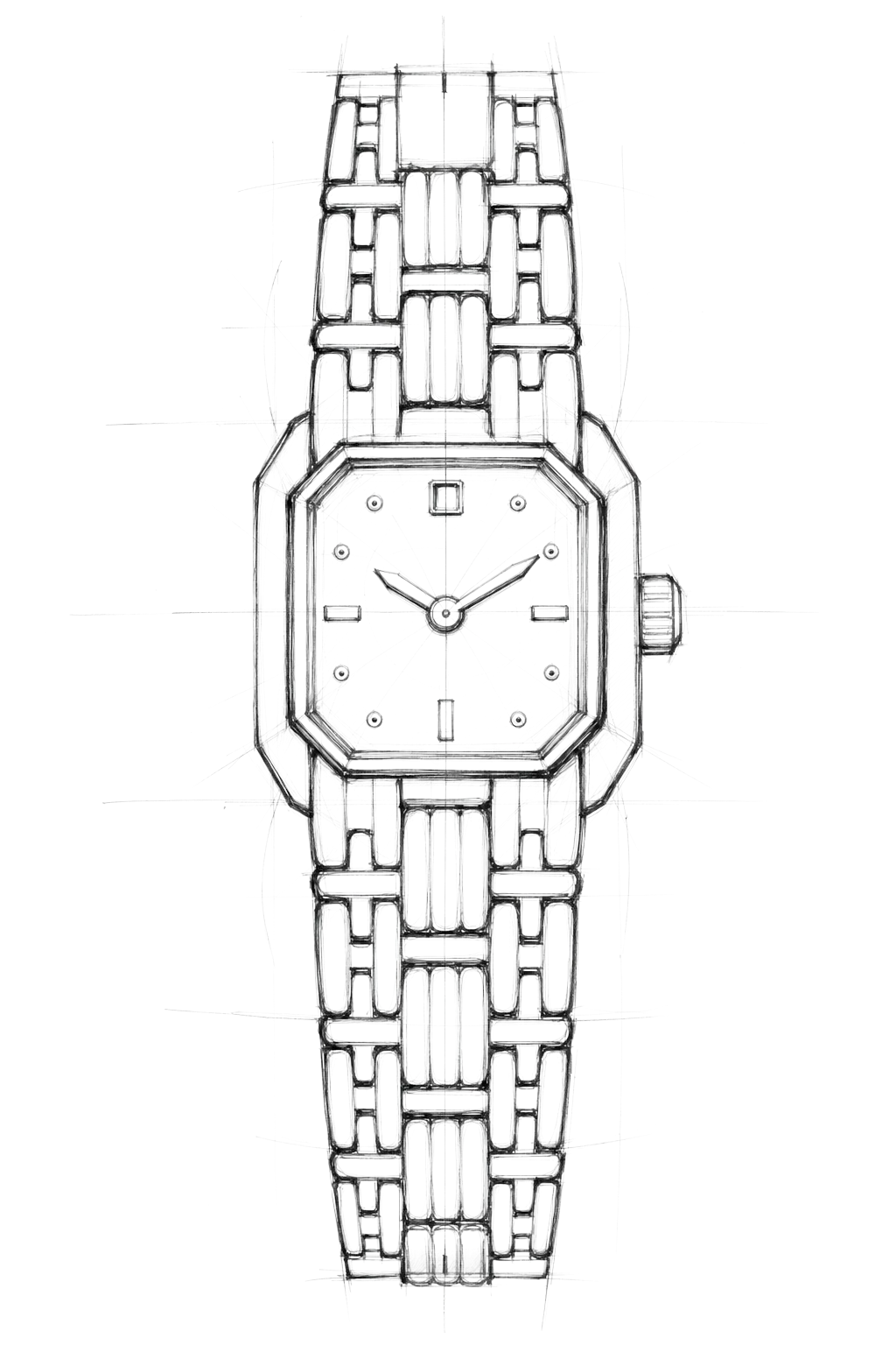 Watch technical diagram
