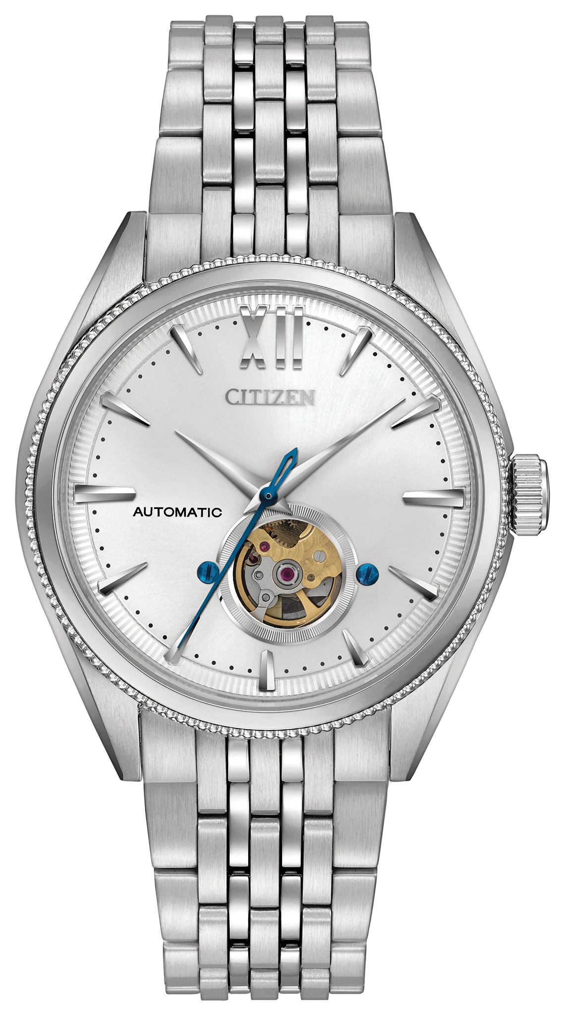 ヒナノビア Grand Classic Silver-Tone Dial Stainless Steel Bracelet NB4000-51A