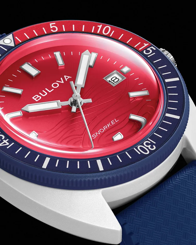Red Dial HNBR Rubber Snorkel 98B474 | Bulova Red Dial HNBR Rubber Snorkel 98B474 | Bulova