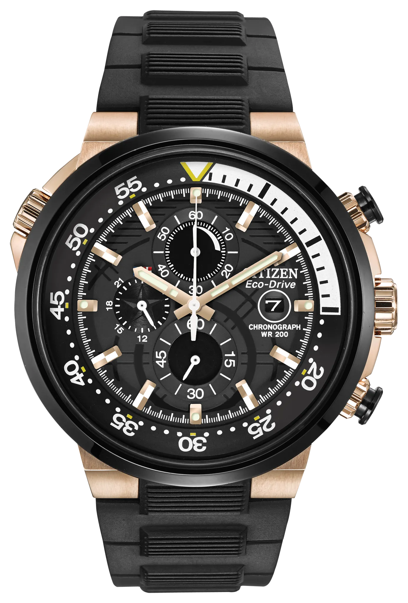 レオーネ Endeavor Black Dial Polyurethane Strap CA0448-08E | CITIZEN