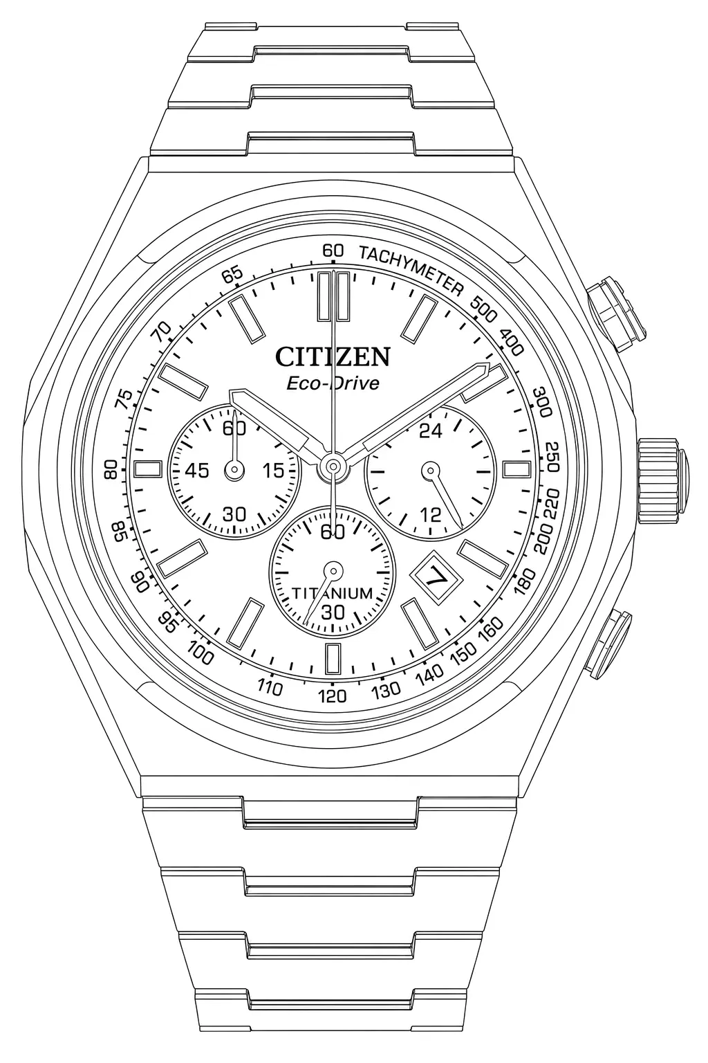 Watch technical diagram