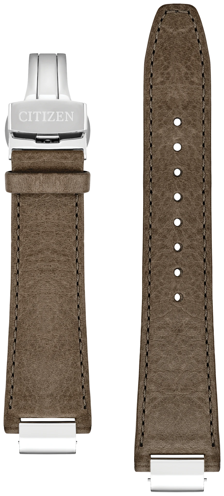 au maison Khaki Leather Strap Dial 59-009L6-03