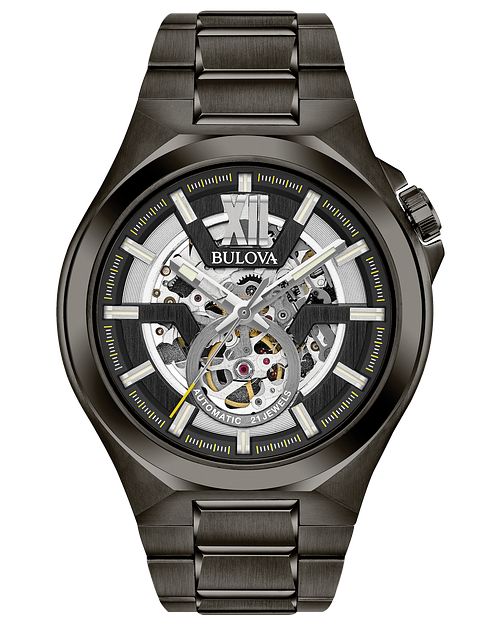 Bulova Maquina Black | Stainless Steel Bulova Black Dial Watch