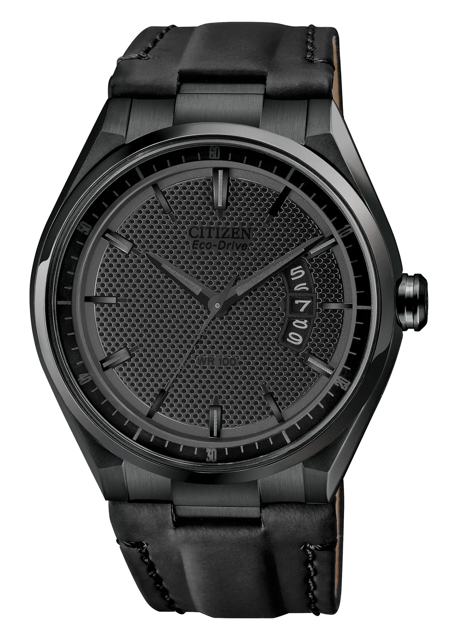 Weekender Black Dial Polyurethane Coated Leather Strap AW1135-19E