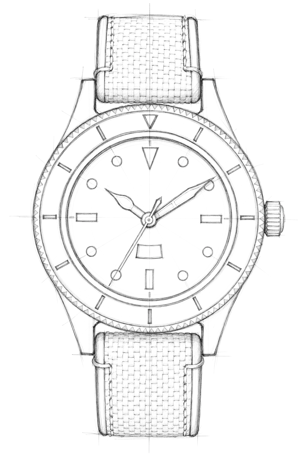 Watch technical diagram