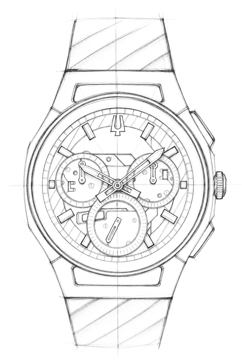 Watch technical diagram