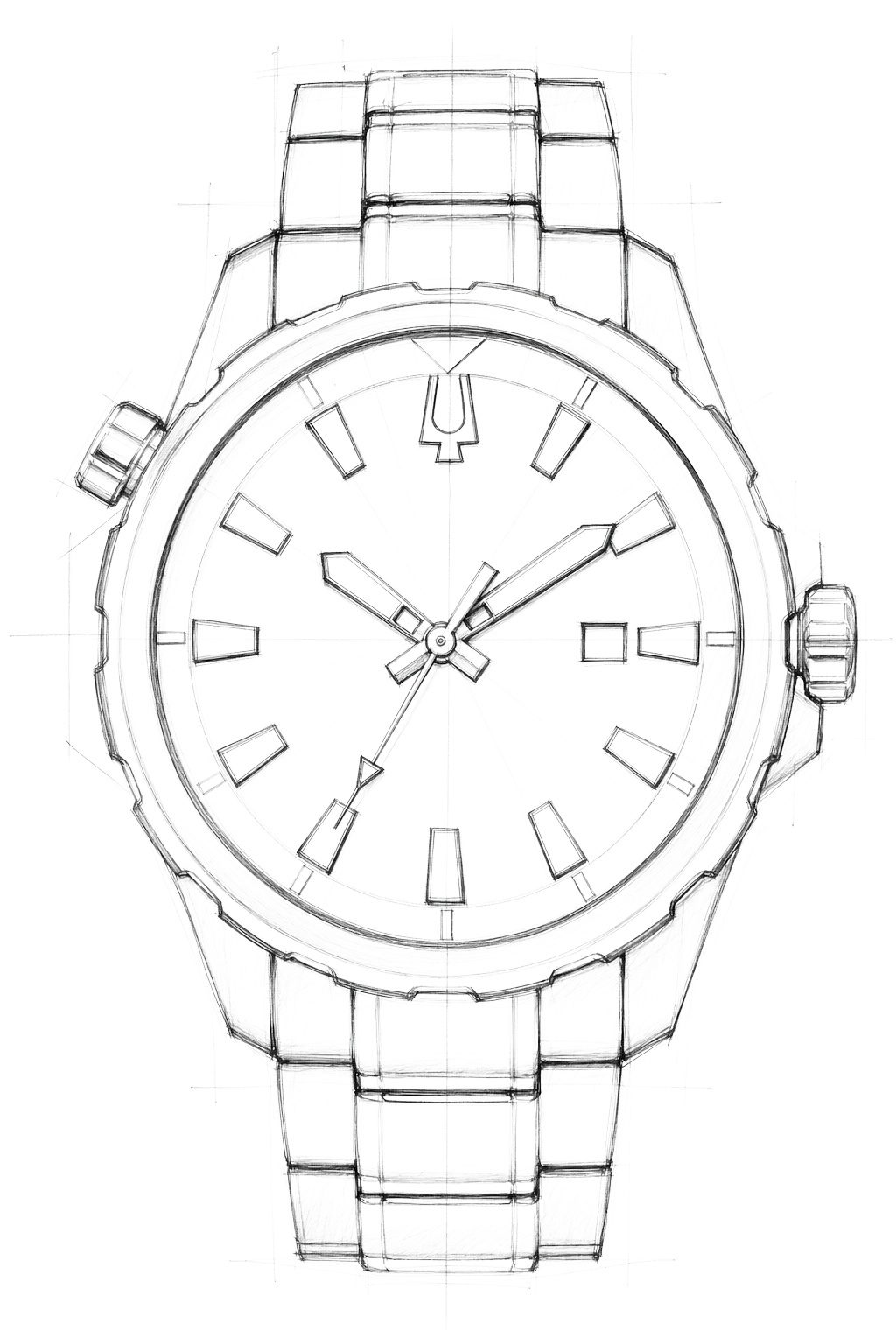Watch technical diagram