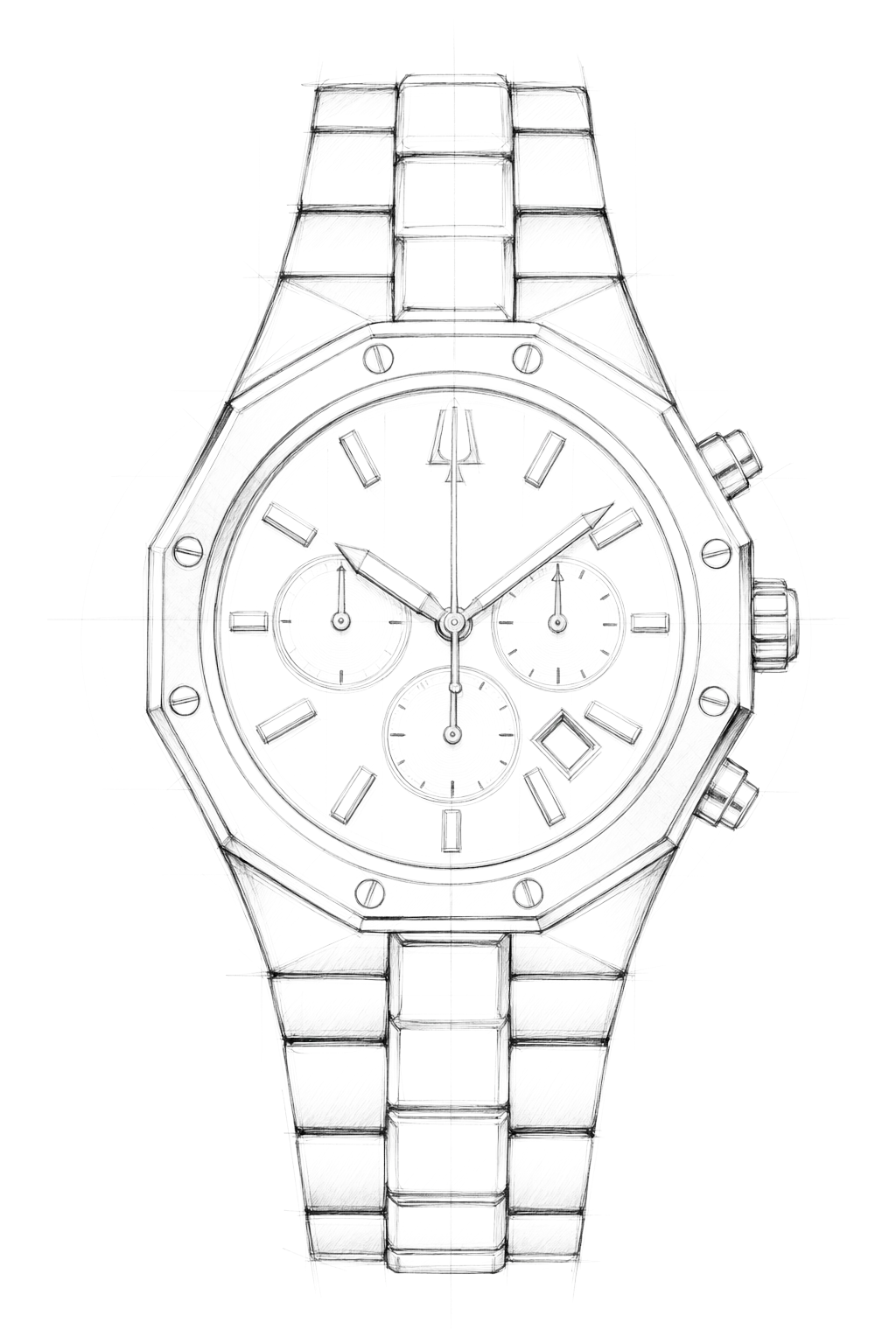 Watch technical diagram
