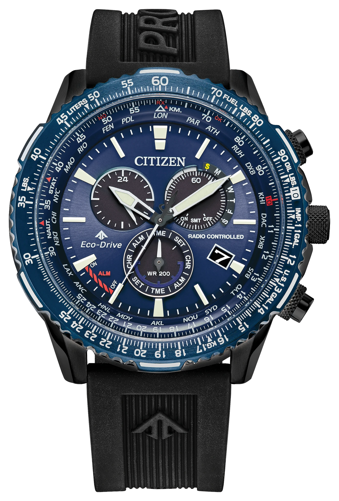au maison Promaster Air A-T Blue Dial Polyurethane Strap CB5006-02L
