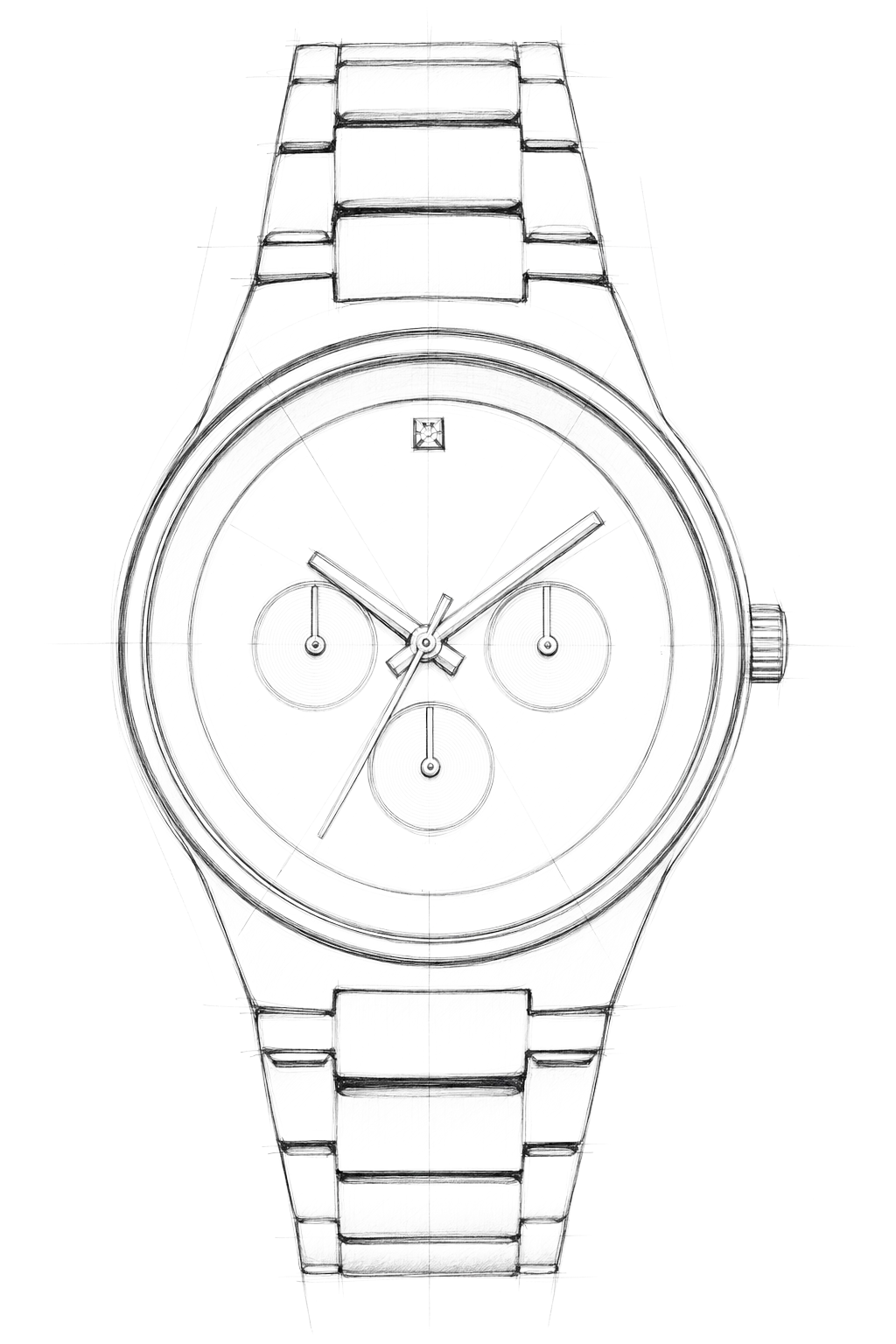 Watch technical diagram